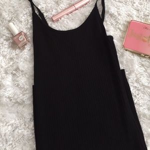 Forever 21 Basic Black Spaghetti Strap Dress